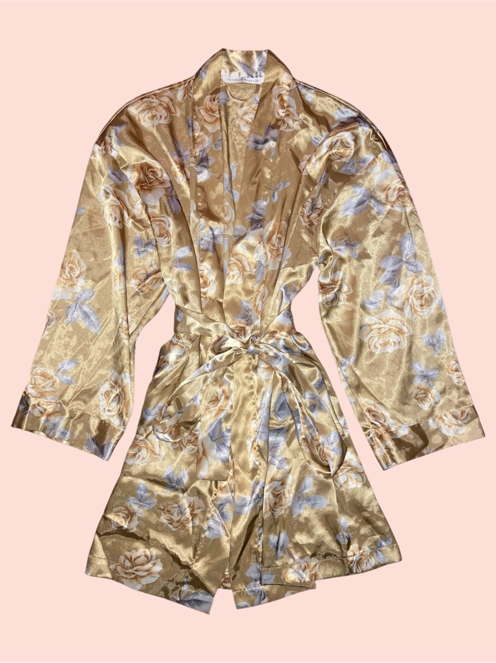 Vintage Gold Floral Robe